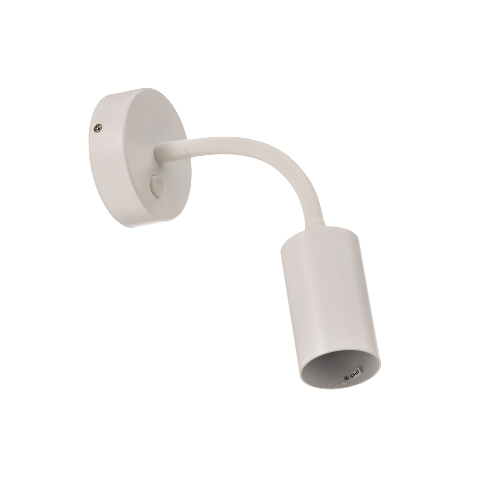 Detalj av Vegglampe Eye Flex S hvit stål
