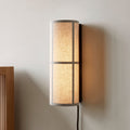 Vegglampe Hashira LED lin med støpsel 30 cm natur forfra