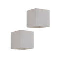 Vegglampe Kay gips hvit dimbar 11,5 cm forfra