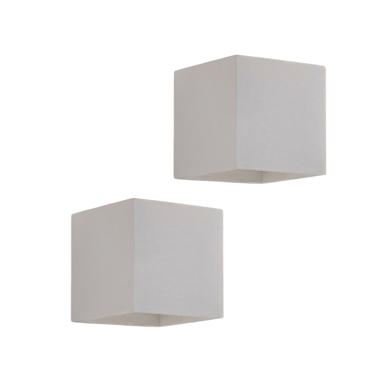 Vegglampe Kay gips hvit dimbar 11,5 cm forfra