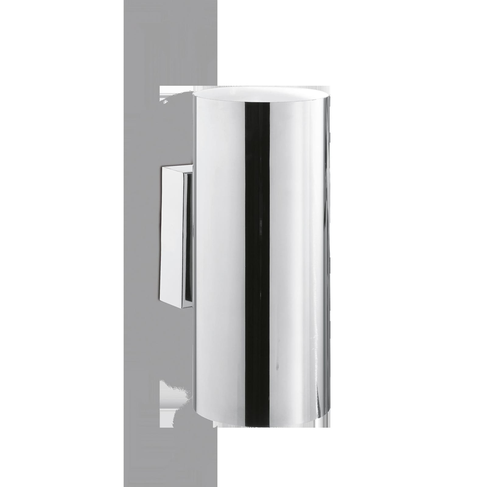 Vegglampe Look krom metall 2-lys opp og ned bakside