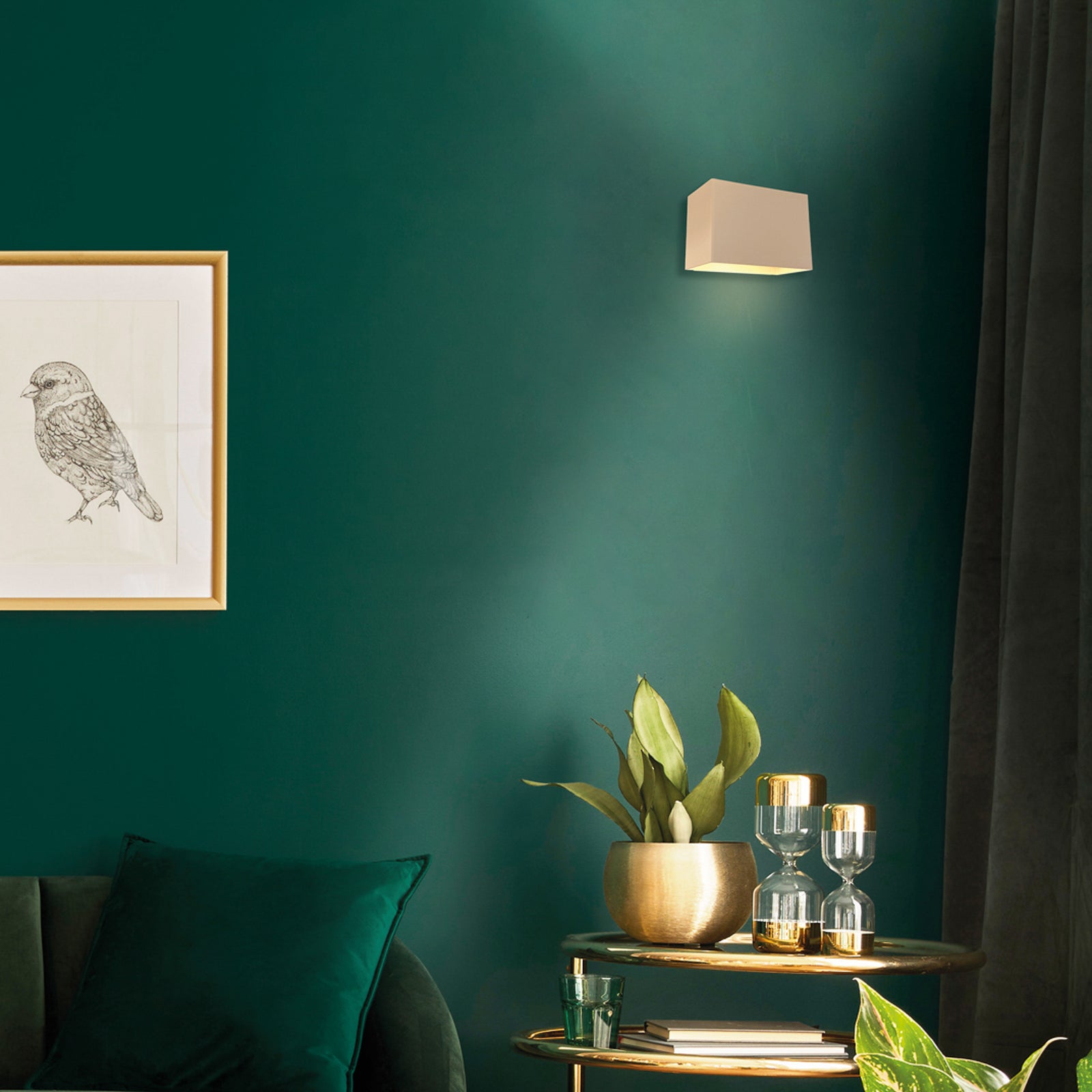Vegglampe Muro 3365 dimbar G9 kremfarget bakside