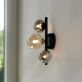 Vegglampe Popsicle 3-lys glass ravfarget/røykgrå G9 forfra