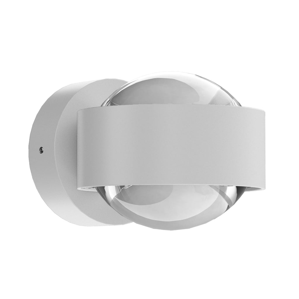 Vegglampe Puk Mini Wall LED 2x8W klar linse hvit matt forfra