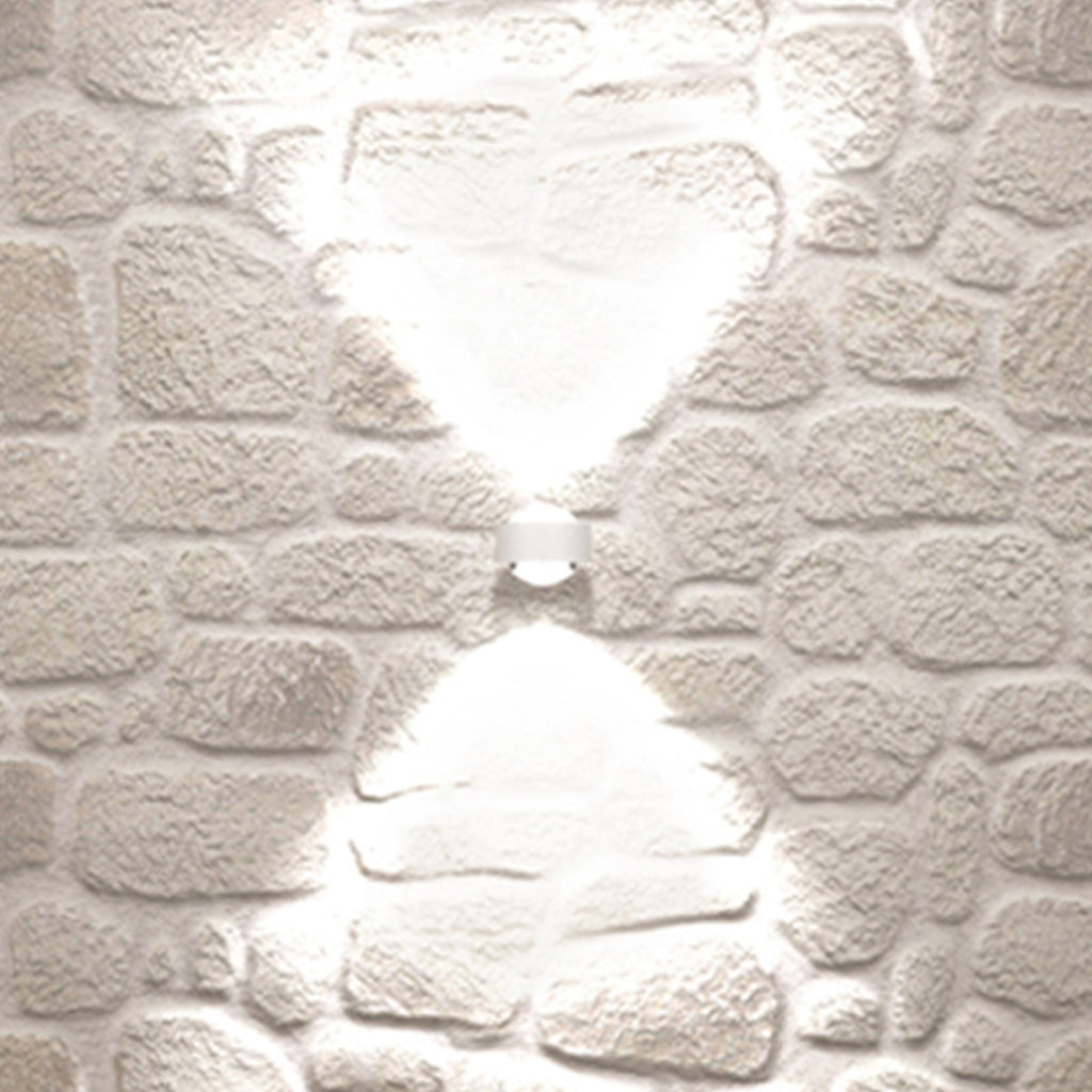 Vegglampe Puk Mini Wall LED 2x8W klar linse hvit matt bakside