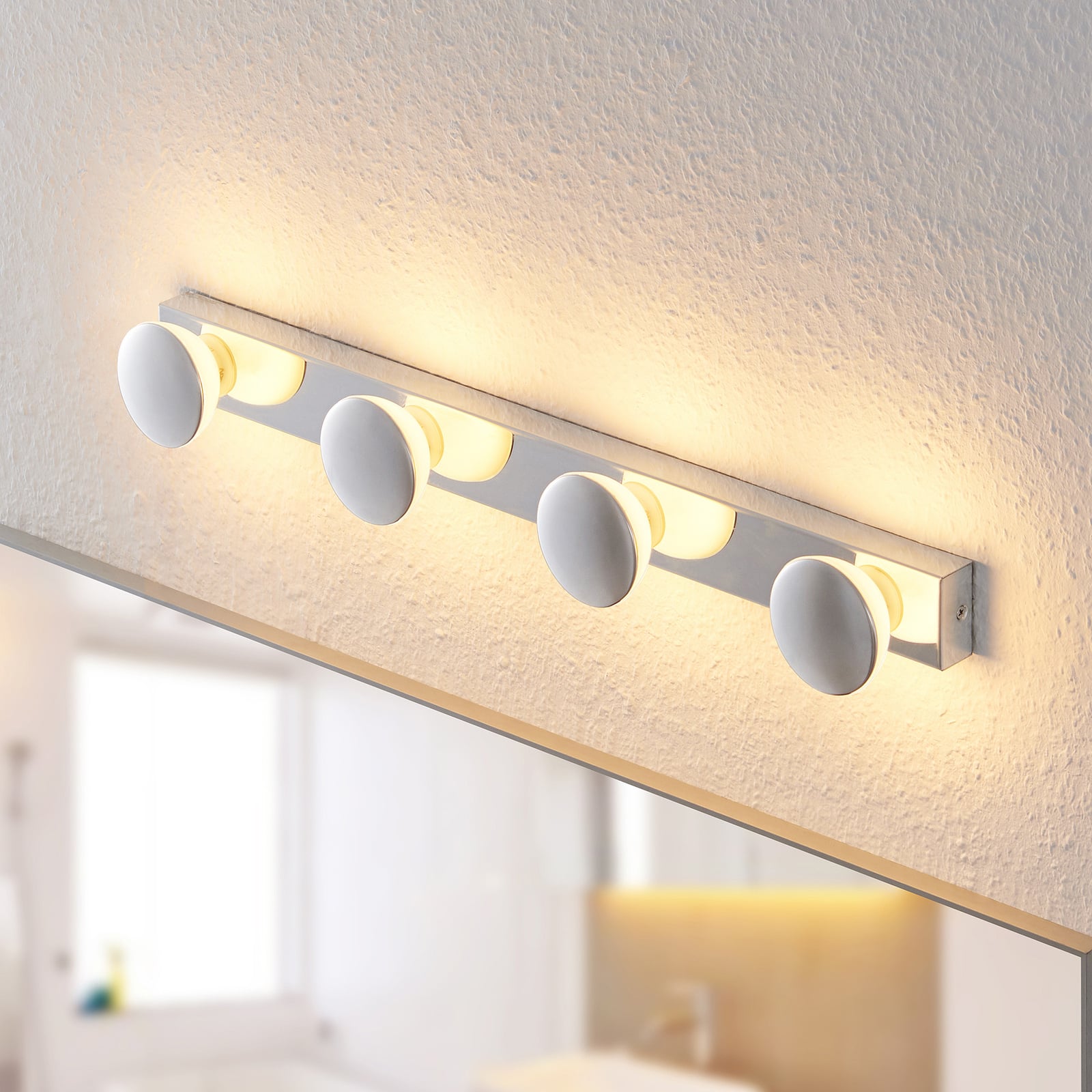 Vegglampe Sanscho 4-lys krom forfra