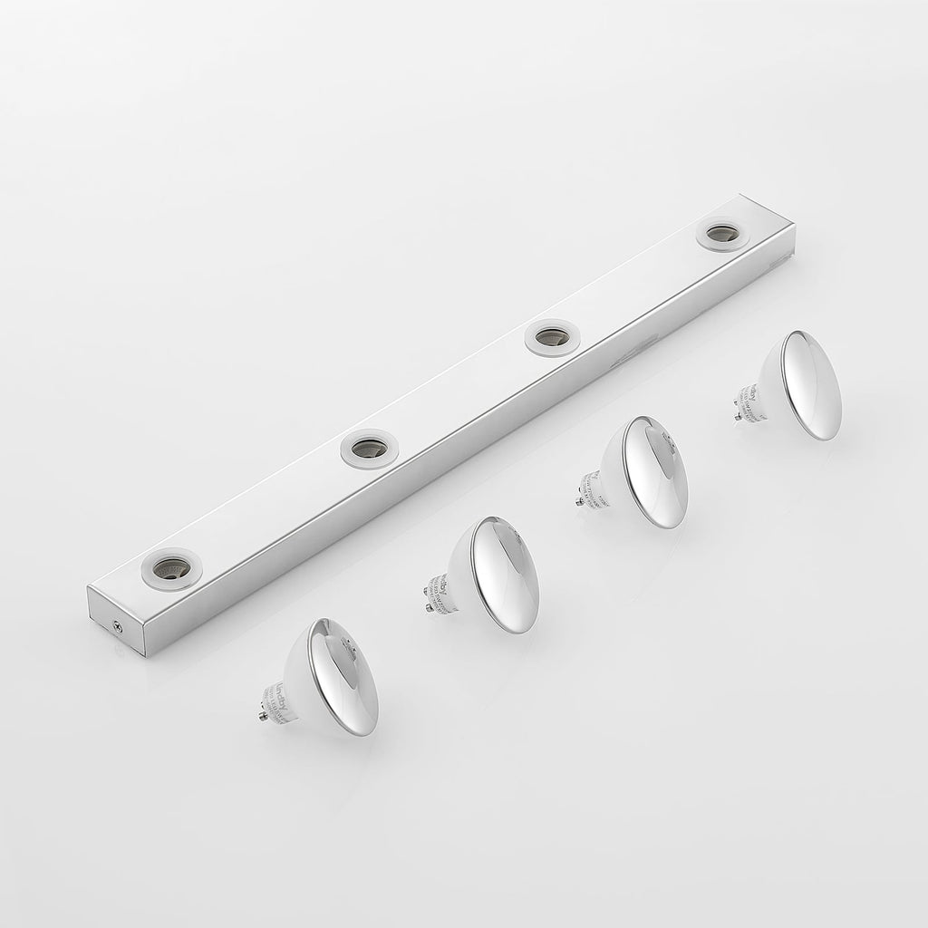 Sideprofil av vegglampe Sanscho 4-lys krom