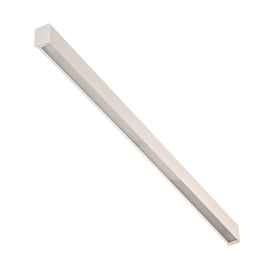 Detalj av Vegglampe Straight L hvit 122 cm