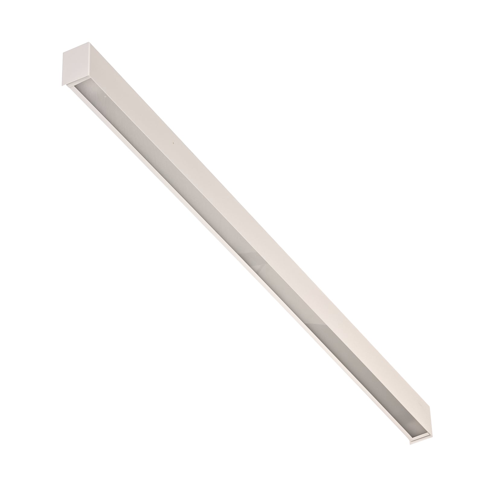 Detalj av Vegglampe Straight L hvit 122 cm