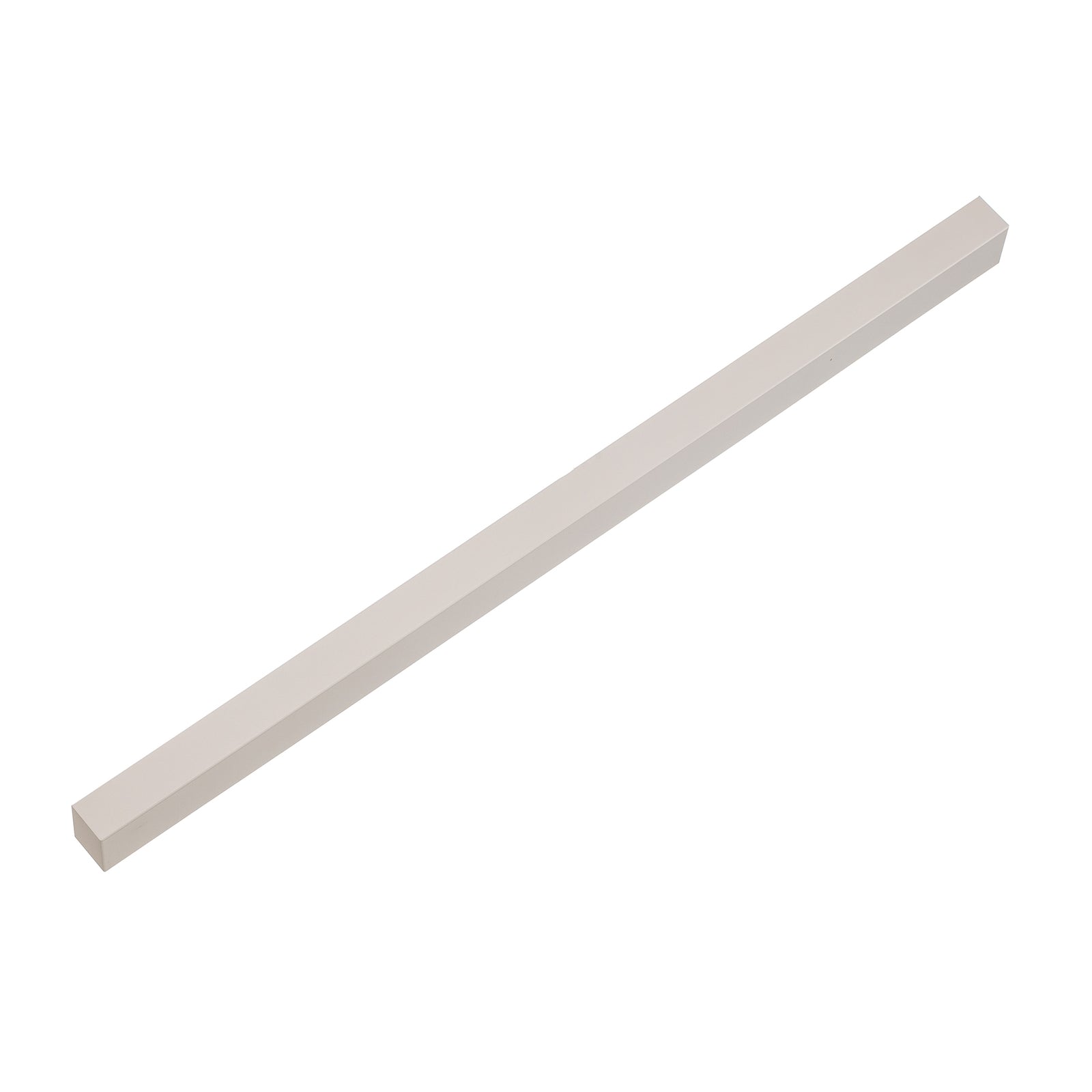 Vegglampe Straight L hvit 122 cm montert i rom