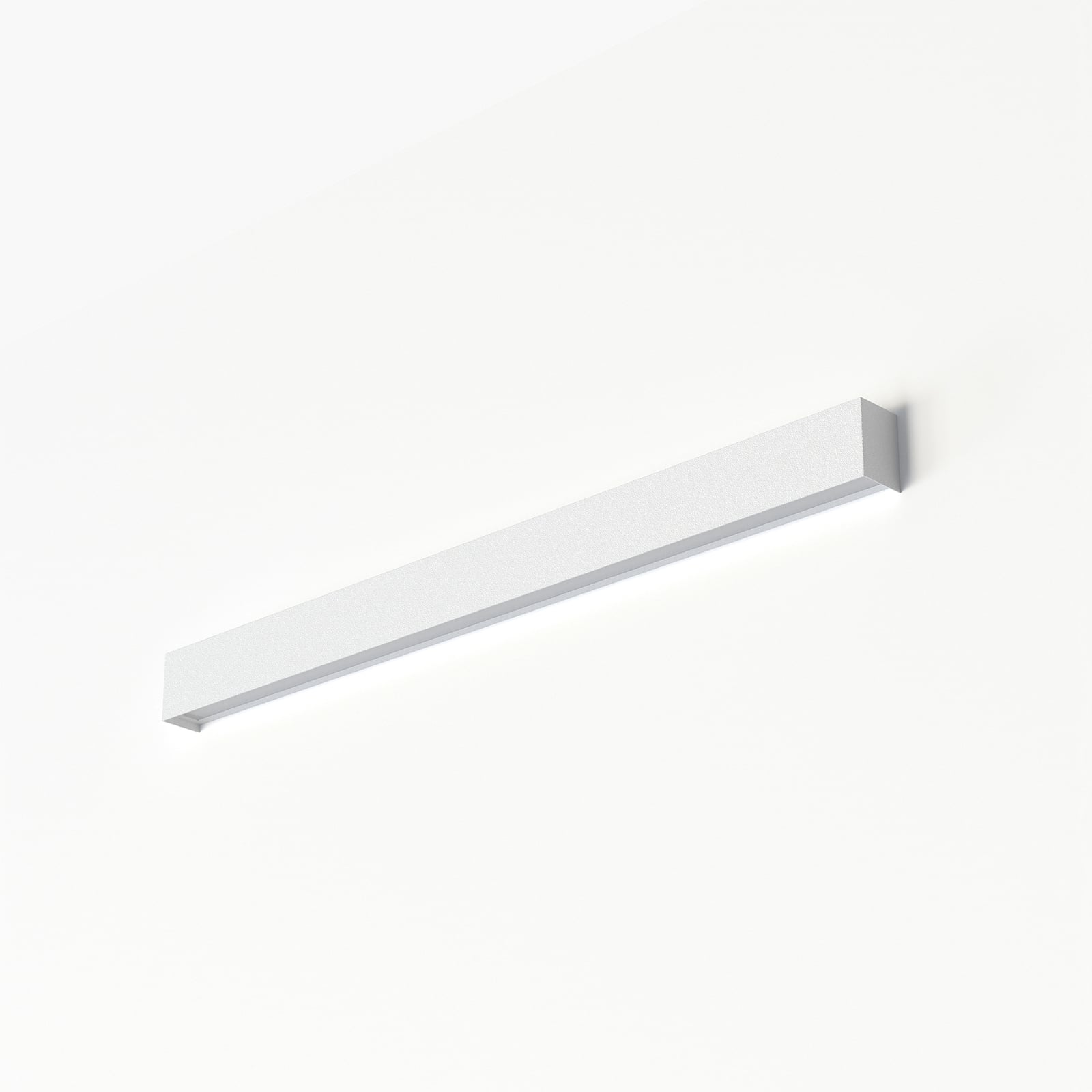 Vegglampe Straight M hvit stål forfra