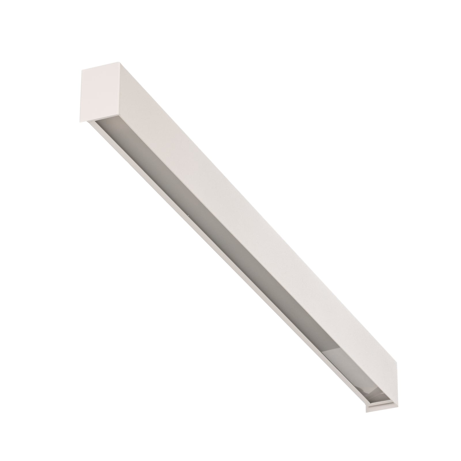 Detalj av vegglampe Straight M hvit stål