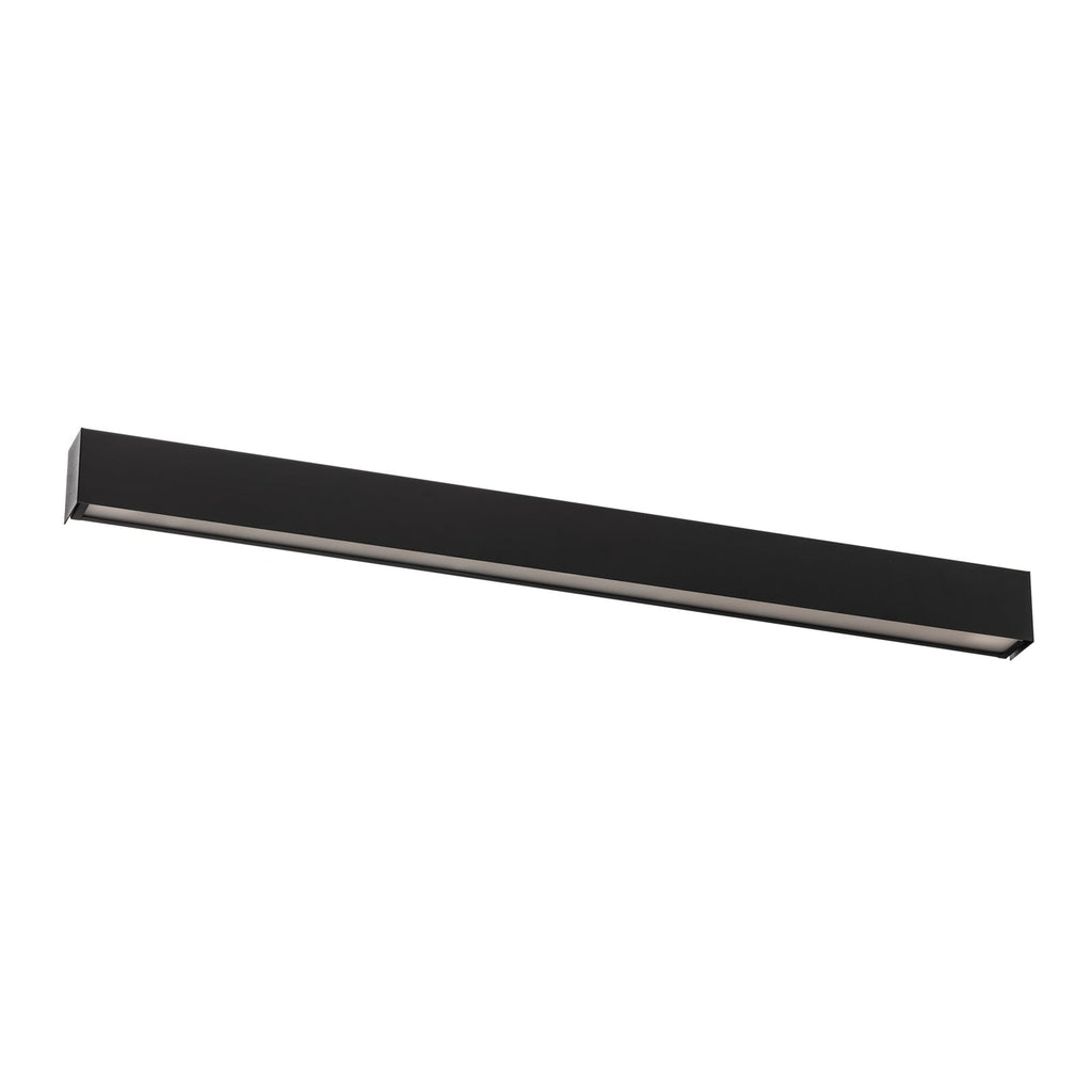 Vegglampe Straight M stål svart detalj