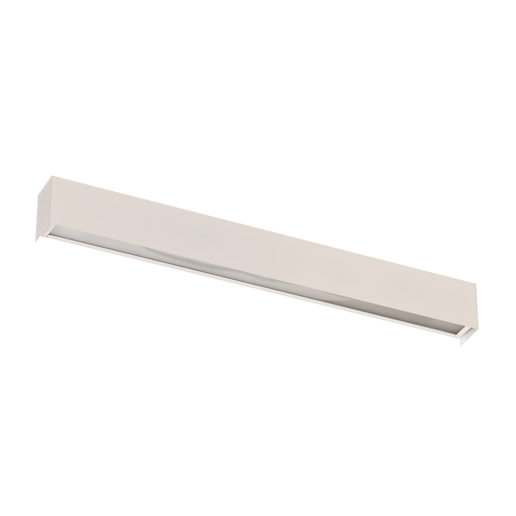 Detalj av vegglampe Straight S LED 62 cm hvit
