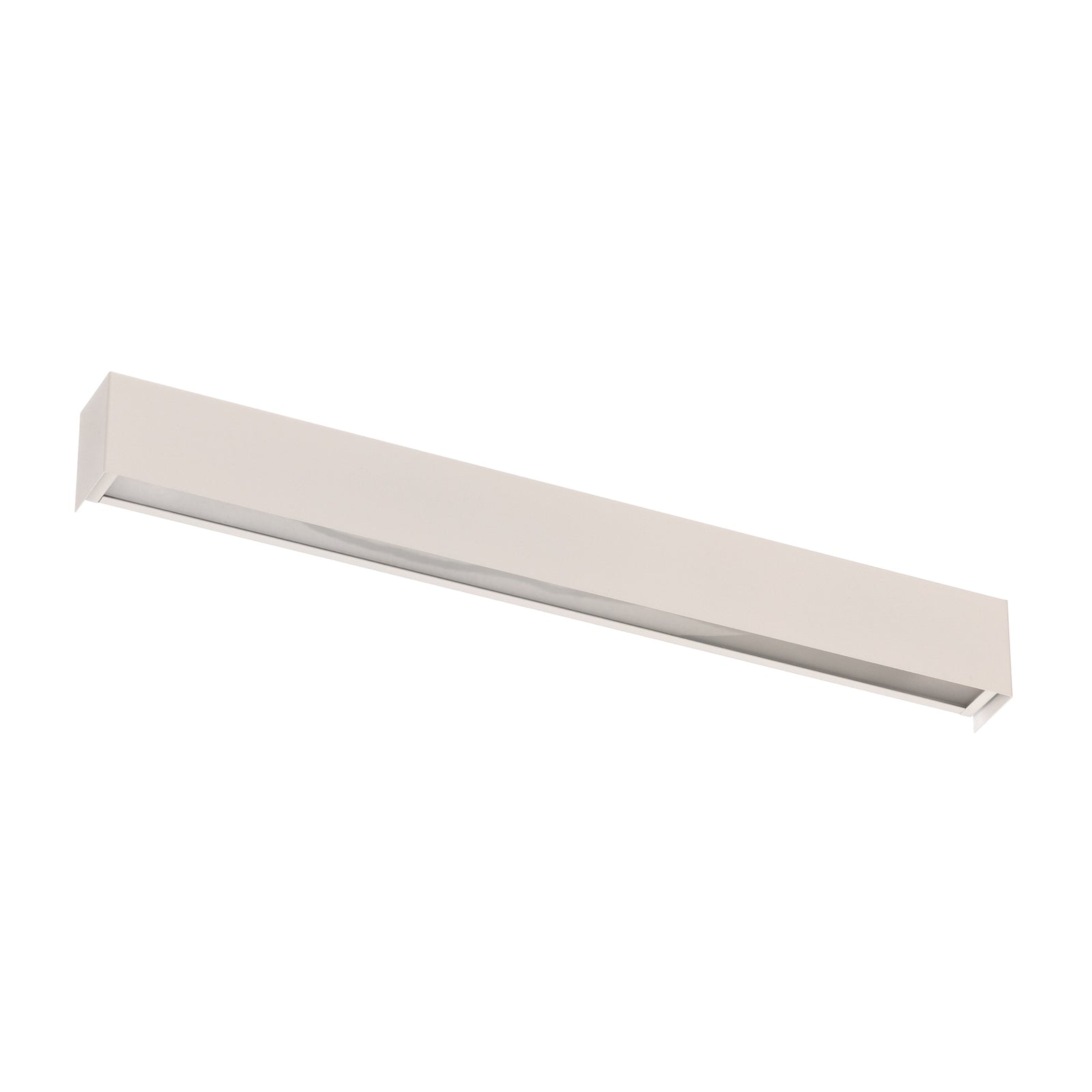 Detalj av vegglampe Straight S LED 62 cm hvit