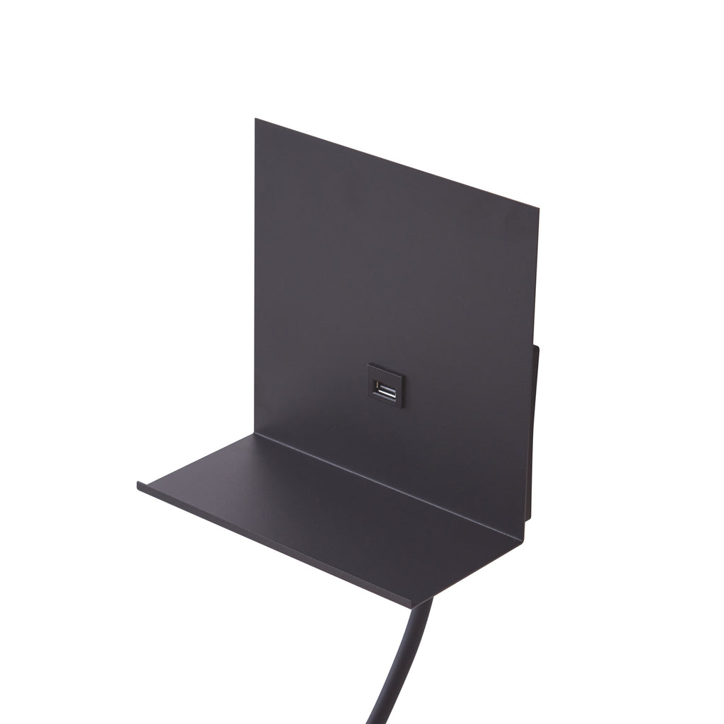 Vegglampe Thorid svart med G9 pære og LED