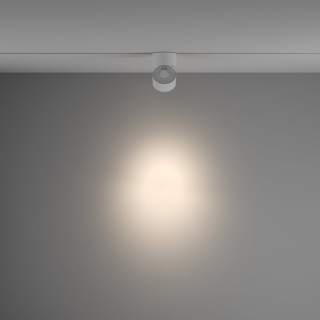 Yin LED-spot for skinnesystem dimbar hvit 15W 4000K detalj