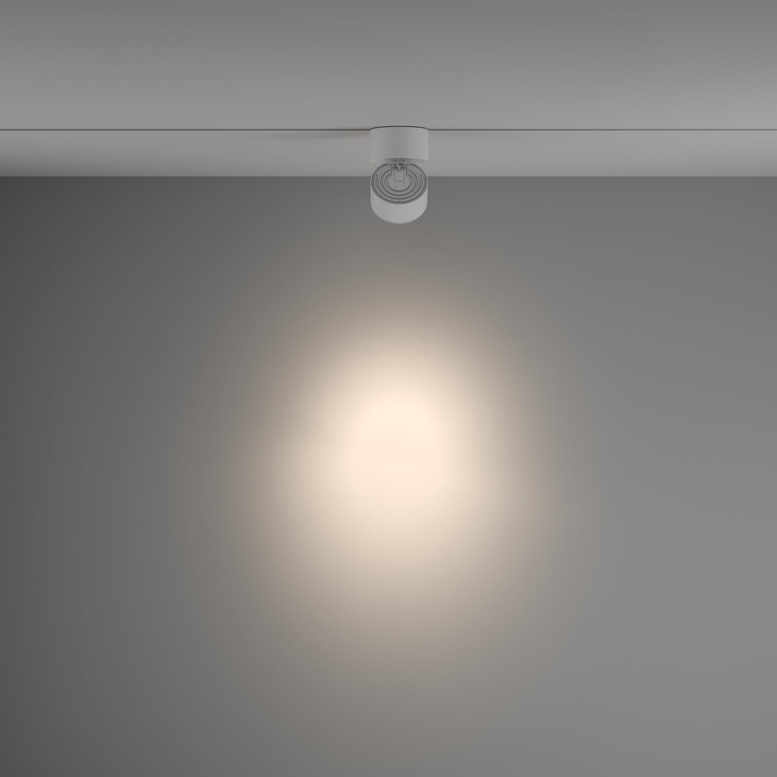 Yin LED-spot for skinnesystem dimbar hvit 15W 4000K detalj