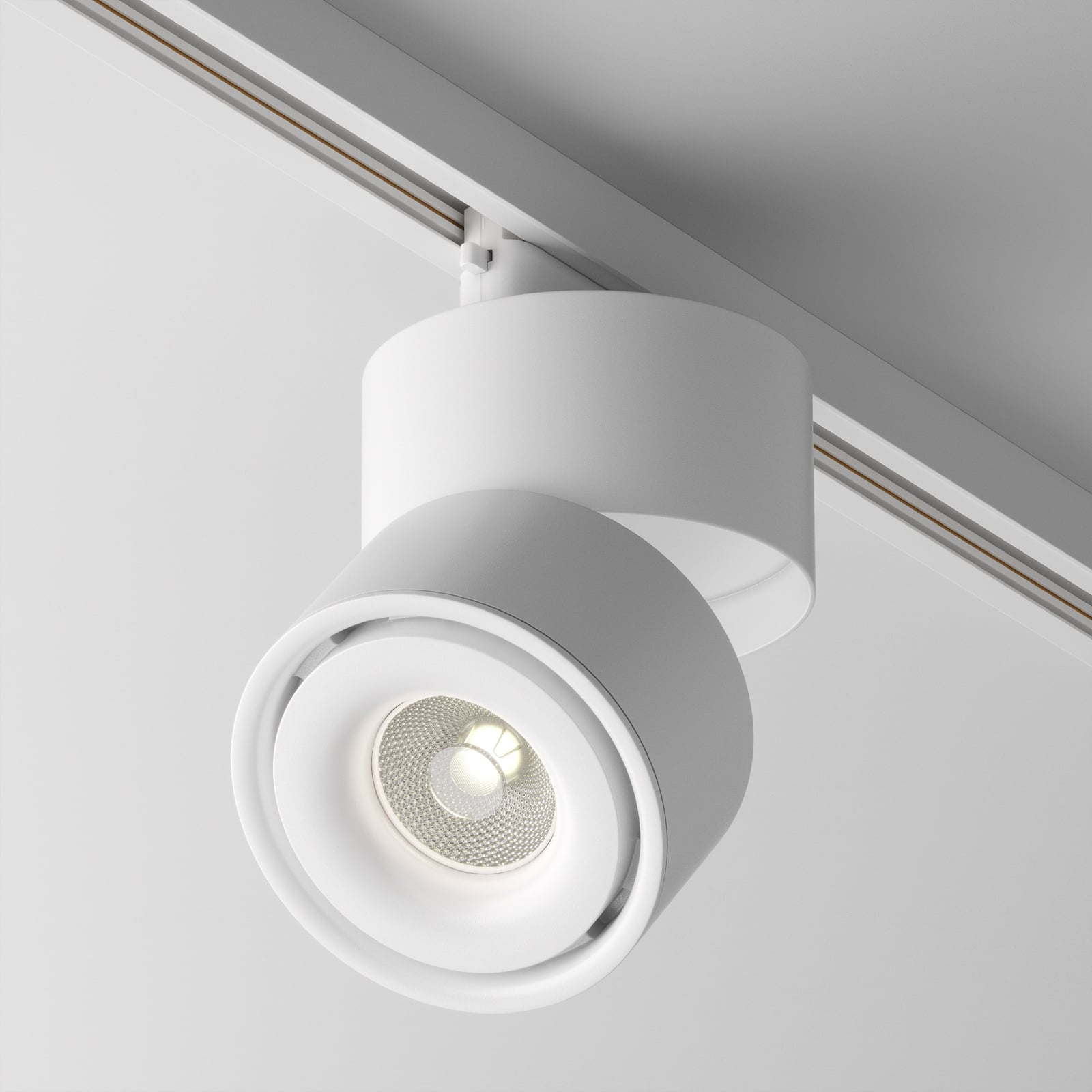 Nærbilde av Yin LED-spot for skinnesystem dimbar hvit 15W 4000K