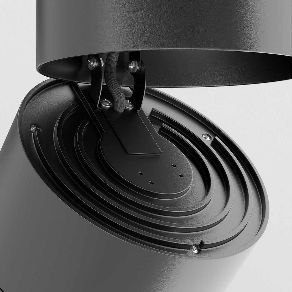 Yin LED-spot for skinnesystem dimbar svart 15W 4000K side