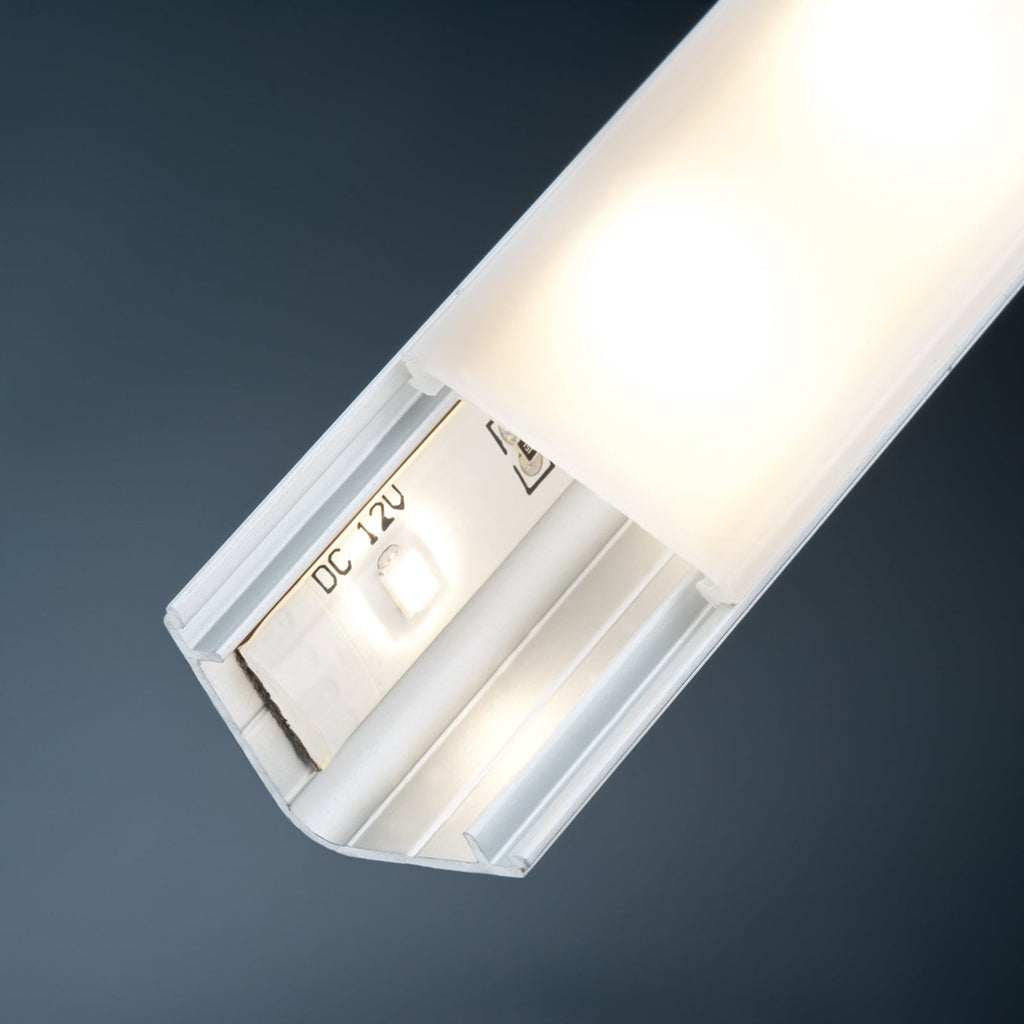 YourLED Delta aluminiumsprofil med diffusor 2m Paulmann forfra